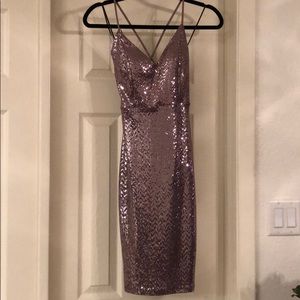 Never Worn! Mauve Sequin Dress